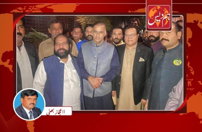 ضمنی الیکشن ‘ اعجاز عالم آگسٹیں لیگی امیدواروں کو ووٹ ڈلوانے کے لئے سرگرم